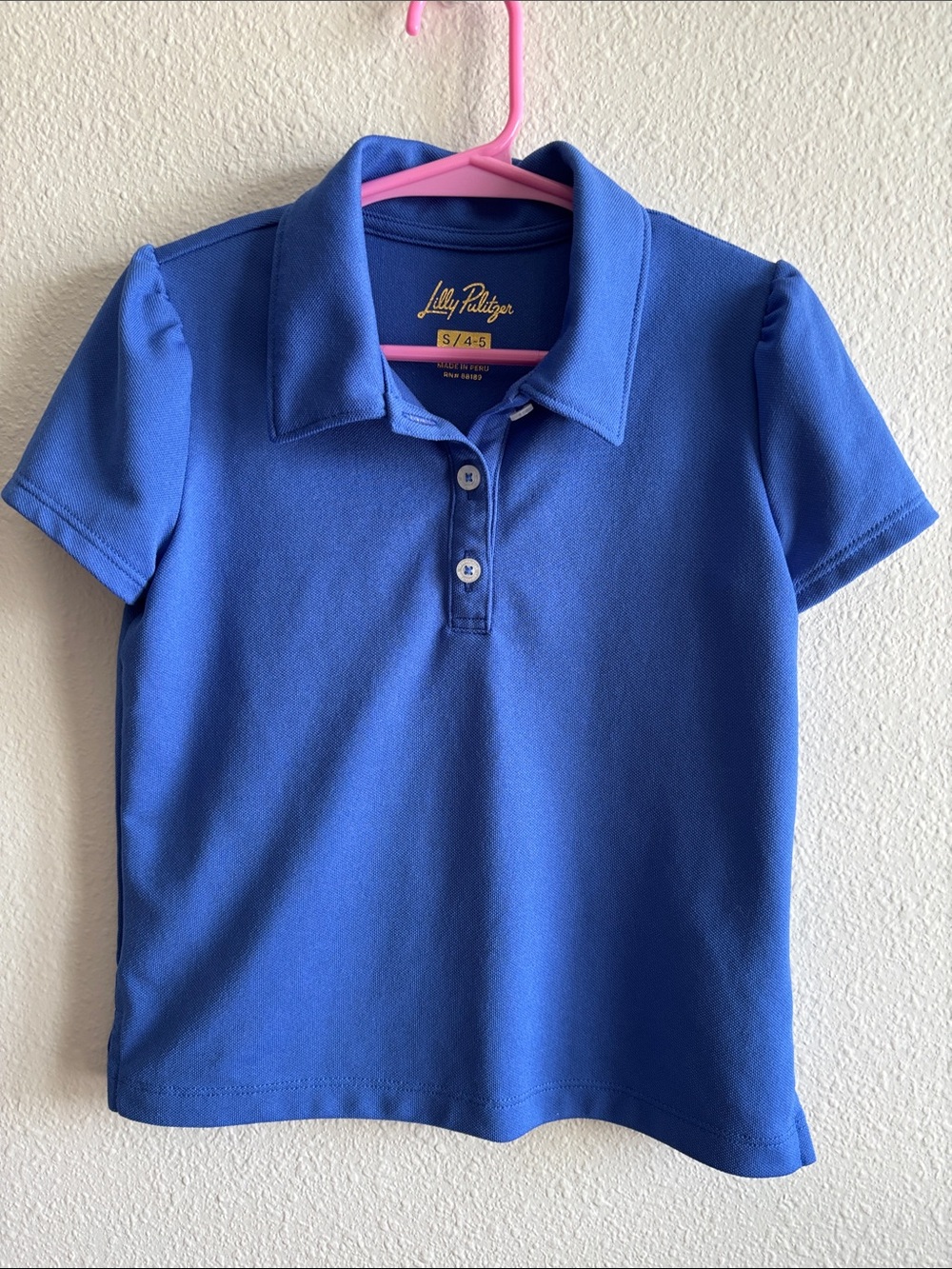 Girl’s Lilly Pulitzer Luxletic Frida Polo, S (4-5)